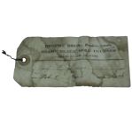 1924 Cloth Green Fees Pass for the Miami Beach Golf Courses and Listing Lgendary Brophy Brothers