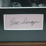 Grand Slam Champion Gene Sarazen Framed Image with Signature JSA COA