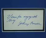 Johnny Farrell Autograph Framed with Rare 1928 Print “La Presse” Montreal, Canada JSA COA