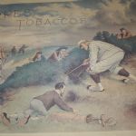 Vintage Cope’s Tobacco Golf Chromolithograph Circa 1895