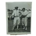 Gene Sarazen & Macdonald Smith Original Wire Photo