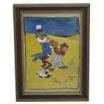1907 Original Golf Watercolor – J. Kerslake