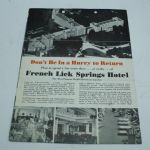 1937 Midwest Amateur Golf Tournament Brochure & Host Site French Lick Springs Resort Vintage Letter