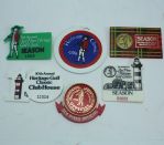 Lot of Six Vintage Heritage Classic PGA Tour 1970’s Tournament Badges & Official Badge