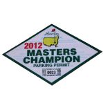 2012 Masters Champion Parking Permit 