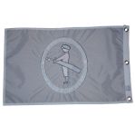 2002 Bethpage Black US Open White Embroidered Flag-Tiger Wins!