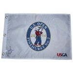 Jordan Spieth Signed 2014 US Open White Embroidered Flag JSA COA