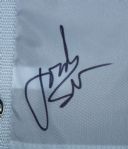 Jordan Spieth Signed 2014 US Open White Embroidered Flag JSA COA