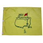 Ernie Els Signed 2013 Masters Embroidered Flag JSA COA