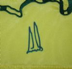 Ernie Els Signed 2013 Masters Embroidered Flag JSA COA