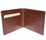 Brown Masters Green Plaid Inlay Slimfold Leather Wallet-Trafalgar of Norwalk-2015 Issue
