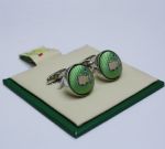 Light Green Masters Silk Undated Cuff Links