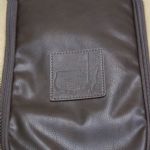 Undated Khaki Augusta National Leather and Canvas Shoe Bag