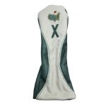 Augusta National Ltd Green and Cream Undated Leather Utility Head Cover