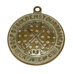 1951 LA Open(25th)Bill Davis Contestant Pin @ Riviera C.C.-Mangrum 2nd of 4 Wins