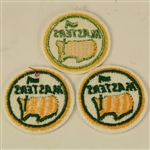 Lot of 4 Masters Patches - 1 Green/White and 3 Circle Yellow/Green/White
