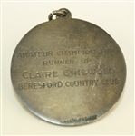 1926 Northern California Amateur Championship Runner-Up Sterling Medal - Claire Griswold