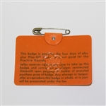 1971 Masters Tournament Badge - #3432 - Charles Coody Winner