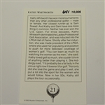 Kathy Whitworth Signed Mueller 'The Scrambler' LTD Ed Card #641 JSA COA