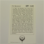 Pat Bradley Signed Mueller 'The Brad Pack' LTD Ed Card #641