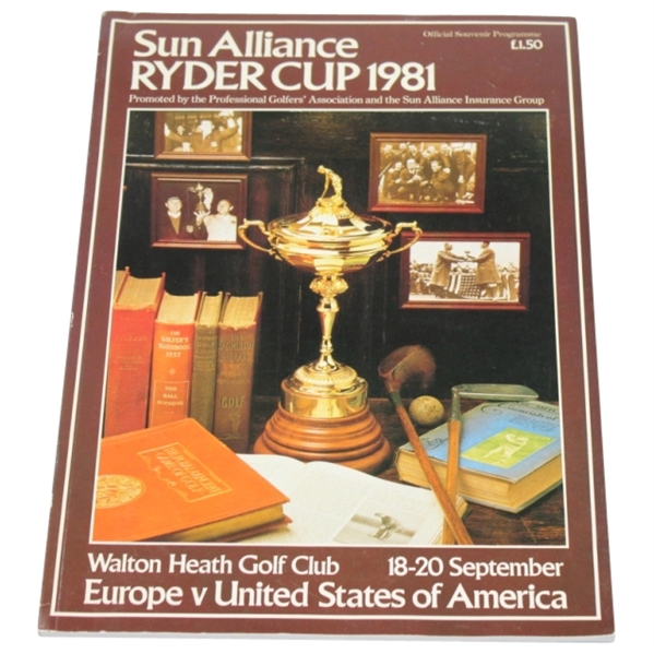 1981 Ryder Cup Program - Walton Heath Golf Club