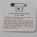 1986 Masters Tournament Badge - #A8116 - Jack Nicklaus Winner