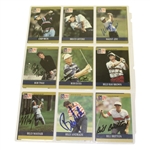 Lot of Ninety-Six 1991 Pro-Set Signed Golf Cards JSA COA