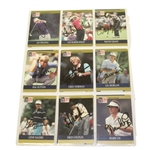 Lot of Ninety-Six 1991 Pro-Set Signed Golf Cards JSA COA