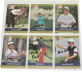 Lot of Ninety-Six 1991 Pro-Set Signed Golf Cards JSA COA