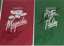 Lot of Eleven Signed Disney's Palm Golf Course Scorecards - Mark Brooks Collection JSA COA