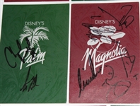 Lot of Eleven Signed Disney's Palm Golf Course Scorecards - Mark Brooks Collection JSA COA