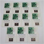 Lot of Eleven Signed Disney's Palm Golf Course Scorecards - Mark Brooks Collection JSA COA