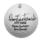 Dow Finsterwald Signed City Park #1 Course New Orleans Logo Golf Ball JSA COA