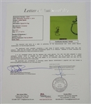 Jordan Spieth Signed Masters 2015 Embroidered Flag FULL JSA #Y54405
