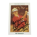 Pat Bradley Signed Mueller The Brad Pack LTD Ed Card #641