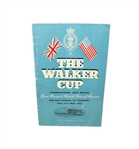 1955 The Walker Cup Program - The Old Course, St. Andrews