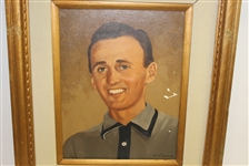 Art Wall Original Oil Painting Hung at Green Jacket Restaurant In Augusta