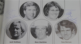 1977 Ryder Cup at Royal Lytham Program Multi-Signed - Nicklaus, Watson, others JSA COA