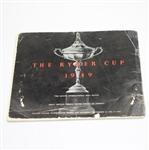 1949 Ryder Cup at Ganton GC Scarbourough, England Program-Ben Hogan Captain