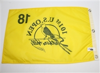 Retief Goosen Signed 2001 US Open at Southern Hills Flag JSA COA