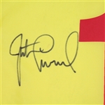 Justin Leonard Signed 1997 British Open at Royal Troon Flag JSA COA