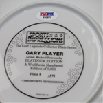 Gary Player Signed 'First Impressions' LTD ED Platinum Plate PSA/DNA #Y00871