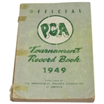 1949 Official PGA Tour Tournament Record Book-Back Cover Ben Hogan Macgregor Ad