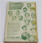 1949 Official PGA Tour Tournament Record Book-Back Cover Ben Hogan Macgregor Ad