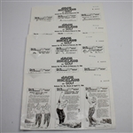 Lot of Five Jack Nicklaus on Golf Editor Pre-Production Proof Sheets - 1966