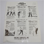 Lot of Five 'Jack Nicklaus on Golf' Editor Pre-Production Proof Sheets - 1966