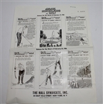 Lot of Five 'Jack Nicklaus on Golf' Editor Pre-Production Proof Sheets - 1966