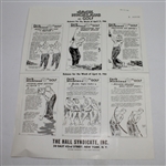 Lot of Five 'Jack Nicklaus on Golf' Editor Pre-Production Proof Sheets - 1966