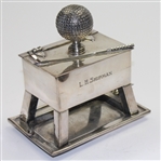 Electro Plate Vintage Cigarette Holder/Ash Tray with L. H. Shipman Stamping