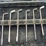 Six Sterling Turn of the Century Golf Club Martini Olive Picks with Original Display Box